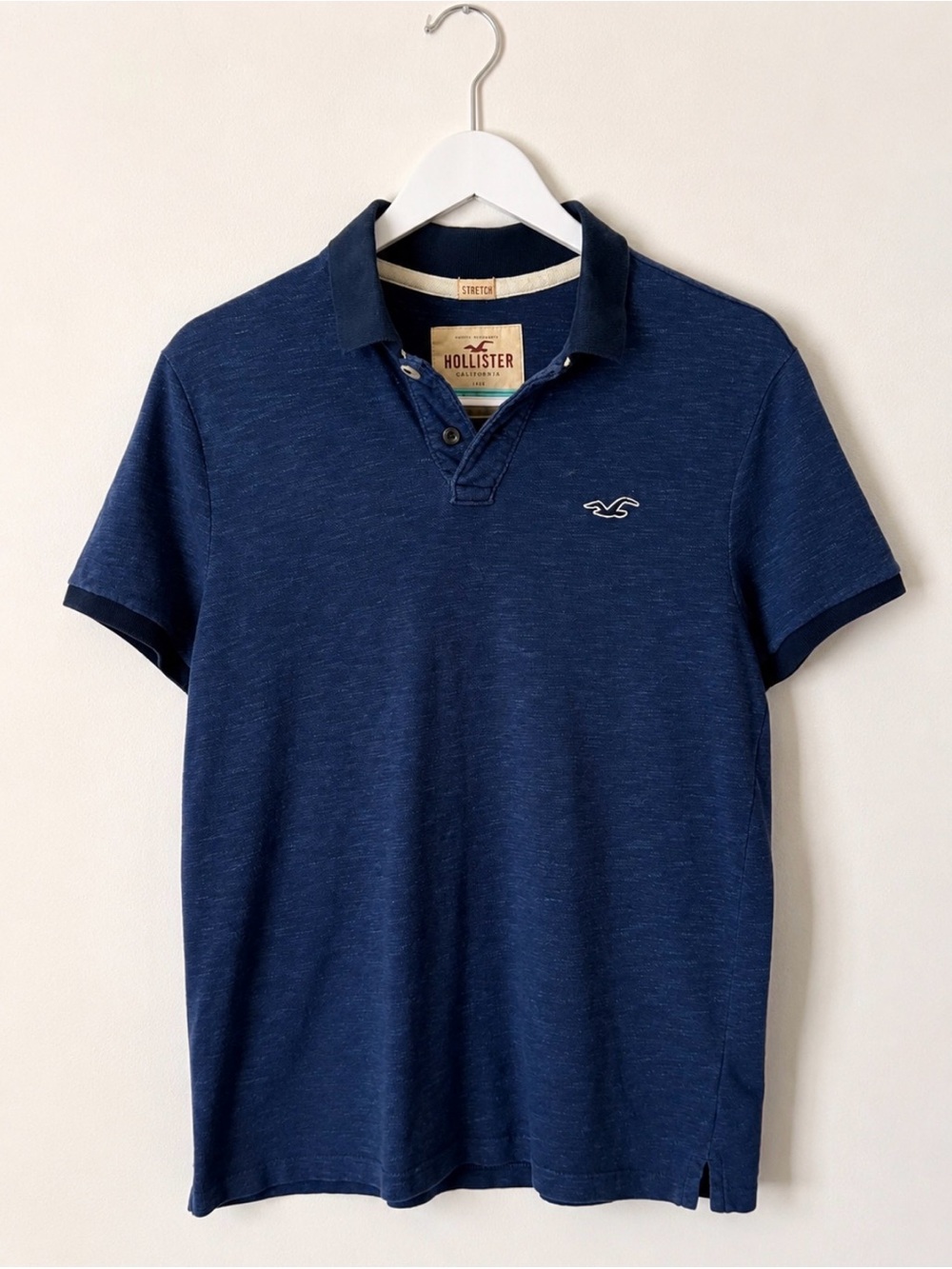 Hollister Men’s Polo Shirt – Navy Blue